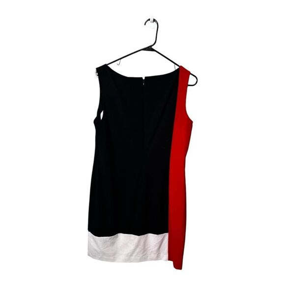 Lauren Ralph Lauren Womens Size 16 Color Block Sheath Dress Knee Length - Picture 6 of 8